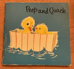 Vintage 1963 Peep And Quack Golden Press Childs Book Maggy Larissa RARE - Bild 1 von 4