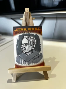Star Wars Rache der Sith Sketchkarte Palpatine 1/1 RAR Scott Erwent - Bild 1 von 2