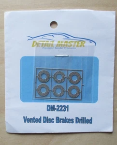 Freni a disco ventilati forati 1:24 1:25 DETTAGLIO MASTER CAR MODEL ACCESSORIO 2231 - Foto 1 di 2