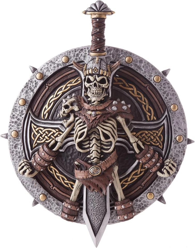 Viking Lord Shield & Sword Toy Fancy Dress Up Halloween Adult Costume Accessory - Image 1 of 1