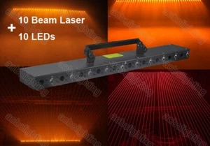 10 Eyes Disco DJ Red Beam Stage Laser Lights club party LED Wash Bar Show Lights - Picture 1 of 4