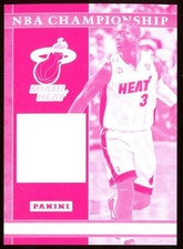 2012-13 Panini Black Friday ~ NBA CHAMPIONSHIP MAGENTA PROOF SP /5 ~ Dwyane Wade