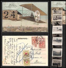 Valigetta - ricordo del concorso d'Aviazione Milano 1910 - viagg. 27.9.1910