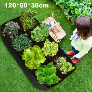 216L Garden Planting Grow Bag Bed Raised Bag Flower Elevated Vegetable Planter - Picture 1 of 10