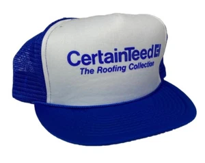 Certainteed Roofing Trucker Hat Vintage Dad Cap Construction 80’s 90’s Wear - Picture 1 of 10