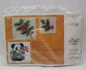 1983 The Creative Circle Cross Stitch #2409 Playful Panda Russell Bushee - Bild 1 von 5