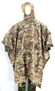 British Army Style MTP Poncho Waterproof Ripstop Cape Lightweight Rain Multicam  - Picture 1 of 3
