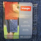 Nwt Wrangler Carpenter Shorts Loose Fit Size 48 Denim Work Wear Hits At Knee