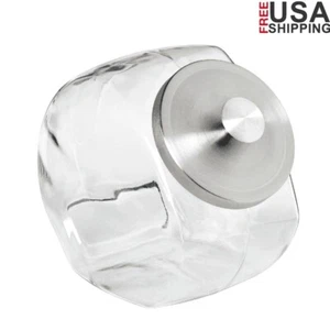 Penny Candy Glass Jar W/ Lid 1 Gallon Food Storage Wide Mouth Easy Access New US - Picture 1 of 5