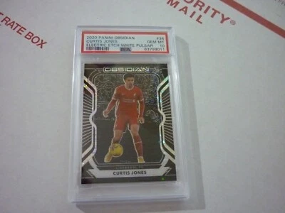 Curtis Jones 2020 Panini Obsidian #34 RC Electric Etch White Pulsar 9/11 PSA10 - Image 1 of 4