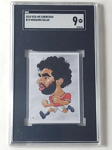 Pegatina de fútbol VIZA MG ZABIBUSKA MOHAMED SALAH 2018 SGC 9 como nueva - Imagen 1 de 2