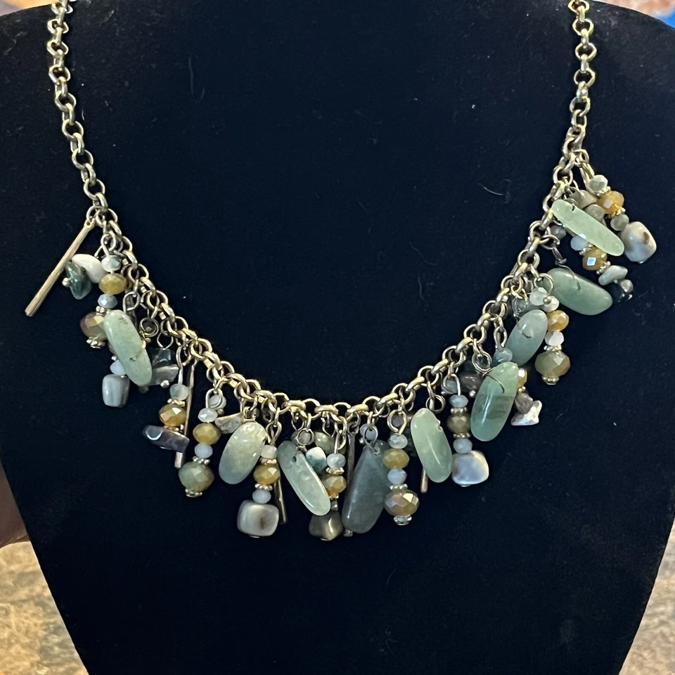 "Hermosa piedra preciosa, vidrio facetado en cascada jade dorado, esplendor de ágata 16""" Foto 1 de 4