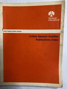 Collins General Aviation Publications Index 1982 Original - Imagen 1 de 12