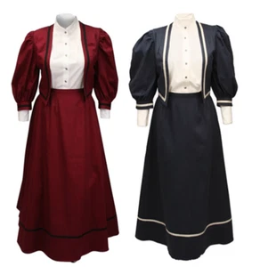 Damas Traje Eduardiano Eduardiano Victoriano Vestido Eduardiano Damas Vestido Traje - Imagen 1 de 9