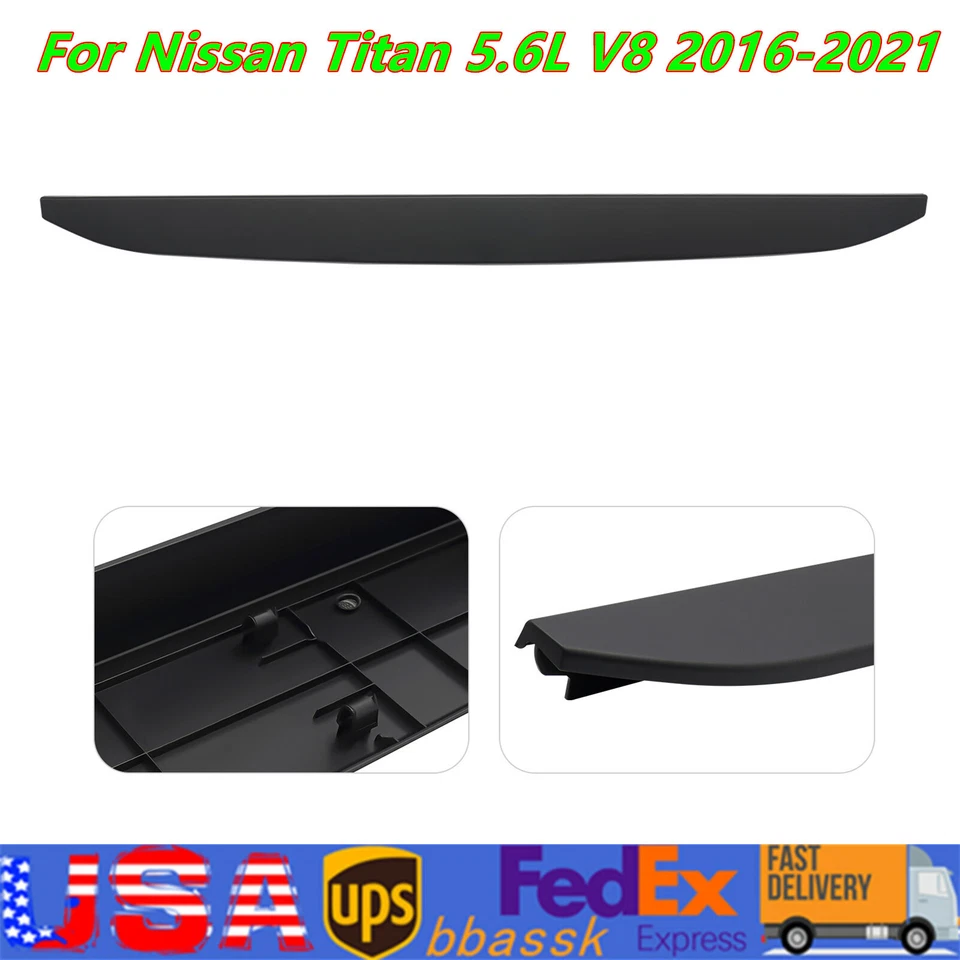 Rear Tailgate Bed Cap Molding Replacement For Nissan Titan 5.6L V8 2016-2021 Foto 1 de 4