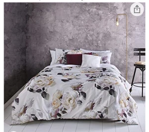 Ted Baker Bouquet King Duvet Cover + Two King Shams Cream. Brand New! - Picture 1 of 12