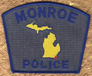 Toppa spalla polizia Monroe Michigan - Foto 1 di 2