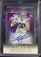 2023 Panini Origins Luke Schoonmaker Rookie Autographs On-Card Auto - Cowboys