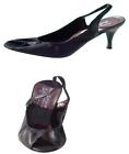 Donald Pliner Couture Perforated Leather Pump Shoe New Peep Toe Sling back $265