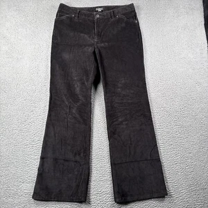 J Jill Pants Womens 12P Corduroy Gray Bootcut Stretch Minimalist Neutral Career - Picture 1 of 16