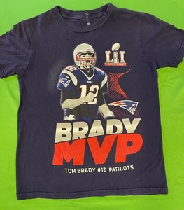 NFL New England Patriots "Brady MVP" Super Bowl LI T-Shirt Youth Small 8 - Picture 1 of 3