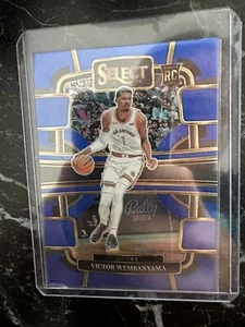 Victor Wembanyama 2023-24 Panini Select Blue Silver Prizm RC - Zdjęcie 1 z 2