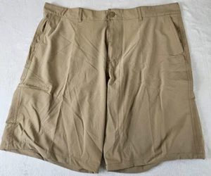 OP Flex 4 Way Stretch Men’s Size 42 Shorts Chinos Khaki Golf Vibes Pockets - Picture 1 of 5