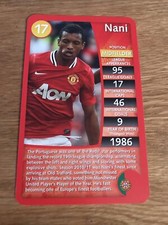Nani Manchester United Top Trumps Specials 2012 Football Card