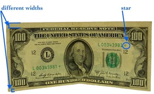 One Hundred Dollar Bill $100, L Series 1969 A Washington D.C. - with STAR note - Picture 1 of 7