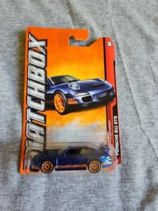 2012 Matchbox Porsche 911 GT3 blau 85/120 LITTLE BEND Autobahn - Bild 1 von 14