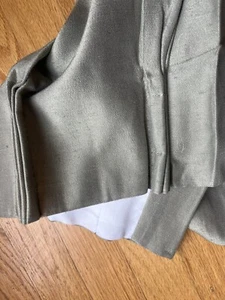 Pair of JC Penney Home Pinch Pleat Drapes 82" X 25" Sage Green with *weights* - Picture 1 of 4