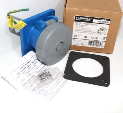 ⭐NEW IN BOX⭐HUBBELL HBL430R9W 30-Amp RECEPTACLE 430R9W 250V 30A 3W 4P⭐From USA⭐ - Image 1 of 4