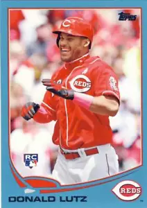 (75) 2013 Topps Update DONALD LUTZ Walmart Blue Rookie Reds #US159 LOT - Picture 1 of 1