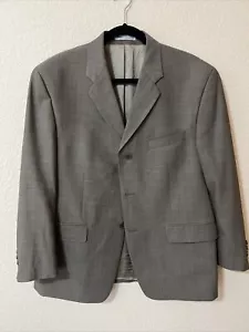 DKNY essentials Light Brown Blazer Sport Coat Jacket 42S Suit Wool 3 buttons - Picture 1 of 10