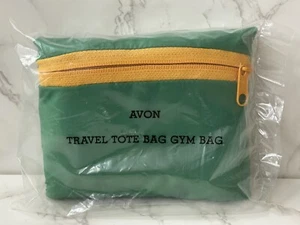 VTG Avon Travel Tote Gym Bag Green New NOS Sealed Pouch - Picture 1 of 8