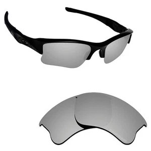 Hawkry SaltWater Proof Silver Replacement Lenses for-Oakley Flak Jacket XLJ - Picture 1 of 3