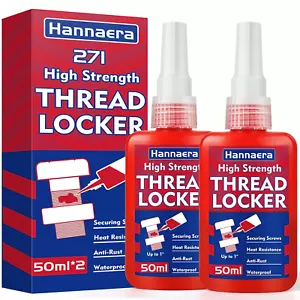 Thread Locker 271, Threadlocker, High Strength Red Thread Lock, Lock & Seal Nuts - Picture 1 of 6