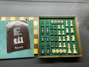 Scacchiera Didatto in legno Vintage - Foto 1 di 9