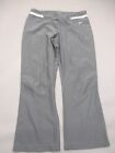 NIKE FIT DRY Size M (8-10) Women Gray Stretch Waist Pull On Crop Track Pants 797