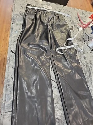 Pantalones para mujer Jason Bolden For Worthington de imitación de cuero negros talla 2 nuevos con etiquetas Foto 1 de 4