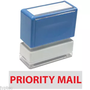 Priority Mail - JYP PA1040 Pre-Inked Rubber Stamp (Red Ink) - Picture 1 of 2