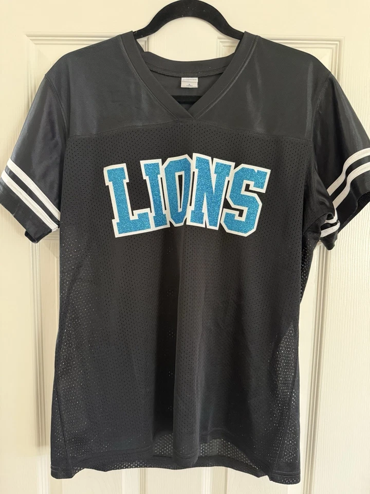 🏈Ladies Detroit Lions Football Jersey-Jared Goff #16-GLITTER Size Large 🔥 - Image 1 of 4