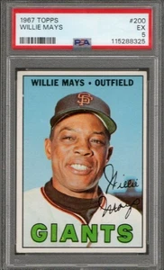 1967 Topps #200 Willie Mays Giants Hof PSA 5 - Bild 1 von 2