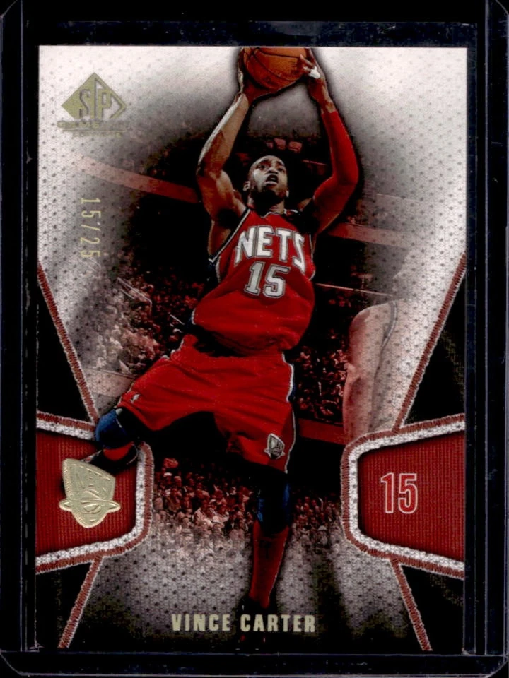 2007-08 SP Game Used Vince Carter Gold #15/25 Nets - Image 1 of 2