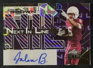 2025 Leaf Metal Football JALEN BROWN NIL Next in Line /7 NL-JB1 Auto FLORIDA ST - Picture 1 of 2
