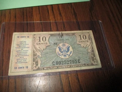 USA TEN CENTS MILITARY PAYMENT CERTIFICATE SERIES 472  1948 - 1951 - Image 1 of 2