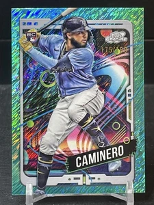 2024 TOPPS CROMO CÓSMICO JUNIOR CAMINERO AQUA EQUINOX REFRACTOR 175/199 RC - Imagen 1 de 10