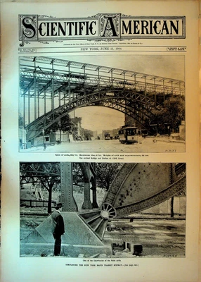 Scientific American June 11 1904 New York Subway Wright Brothers Airplane - Image 1 of 3