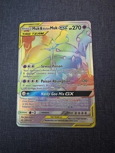 Muk & Alolan Muk GX (Secret) 220/214 Sm-Unbroken Bonds Holo - Bild 1 von 10
