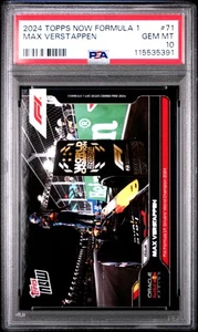 2024 Topps Now Formula 1 #71 Max Verstappen PSA 10 - Picture 1 of 2